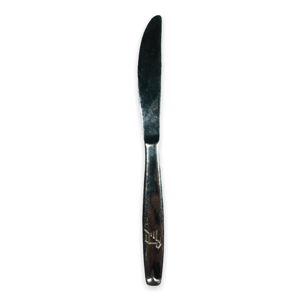 Vintage Cyprus Airways Colonial Dinner Knife Stainless Steel Airlines Plane 7"